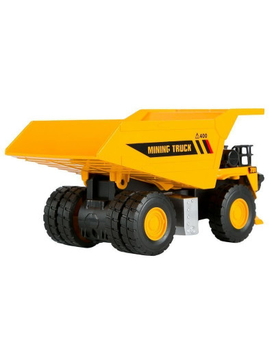 Машина "АВТОПАНОРАМА" КАРЬЕРНЫЙ САМОСВАЛ, желтый, 1/50, свет, звук, в/к 25*10*13 см