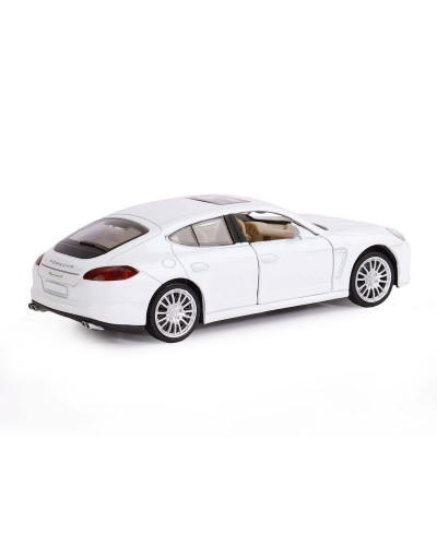 Машина "АВТОПАНОРАМА" Porsche Panamera S, белый, 1/32, свет, звук, инерция, в/к 17,5*13,5*9 см