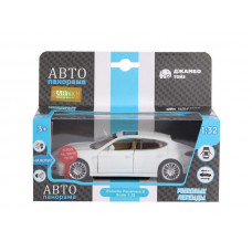 Машина "АВТОПАНОРАМА" Porsche Panamera S, белый, 1/32, свет, звук, инерция, в/к 17,5*13,5*9 см