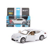Машина "АВТОПАНОРАМА" Porsche Panamera S, белый, 1/32, свет, звук, инерция, в/к 17,5*13,5*9 см