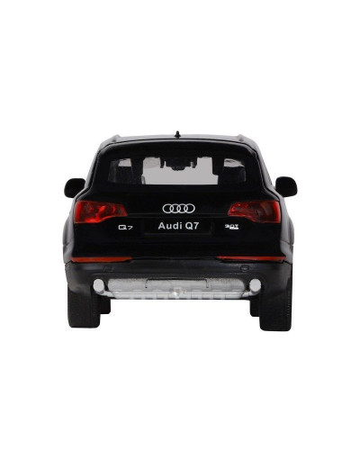 Машина "АВТОПАНОРАМА" Audi Q7, черный, 1/32, свет, звук, инерция, в/к 17,5*13,5*9 см