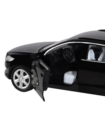 Машина "АВТОПАНОРАМА" Audi Q7, черный, 1/32, свет, звук, инерция, в/к 17,5*13,5*9 см