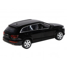 Машина "АВТОПАНОРАМА" Audi Q7, черный, 1/32, свет, звук, инерция, в/к 17,5*13,5*9 см