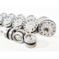 Опорные 12шт и поддерживающие 6шт  катки (металл ) для танка КВ-1 и КВ-2