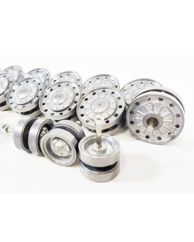 Опорные 12шт и поддерживающие 6шт  катки (металл ) для танка КВ-1 и КВ-2