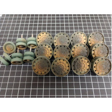 Опорные 12шт и поддерживающие 6шт  катки (металл ) для танка КВ-1 и КВ-2