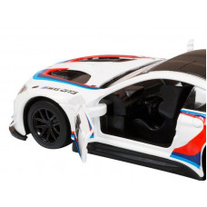 Машина "АВТОПАНОРАМА" BMW M6, 1/44, белый, инерция, откр. двери, в/к 17,5*12,5*6,5 см