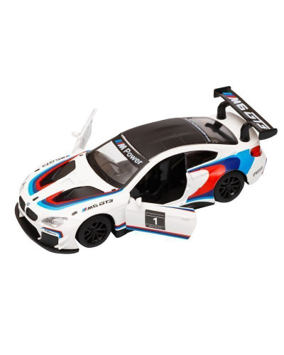 Машина "АВТОПАНОРАМА" BMW M6, 1/44, белый, инерция, откр. двери, в/к 17,5*12,5*6,5 см