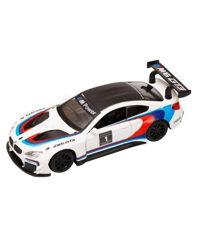 Машина "АВТОПАНОРАМА" BMW M6, 1/44, белый, инерция, откр. двери, в/к 17,5*12,5*6,5 см