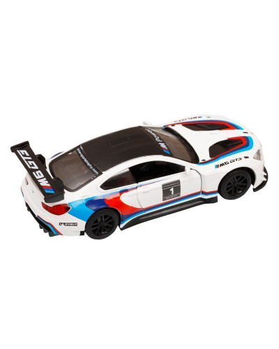 Машина "АВТОПАНОРАМА" BMW M6, 1/44, белый, инерция, откр. двери, в/к 17,5*12,5*6,5 см
