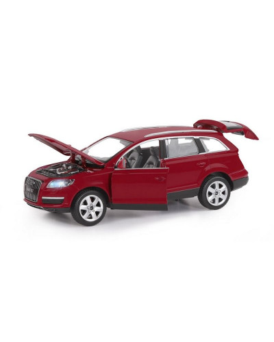 Машина "АВТОПАНОРАМА" Audi Q7, бордовый, 1/24, в/к 24,5*12,5*10,5 см