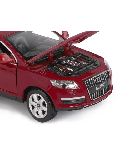Машина "АВТОПАНОРАМА" Audi Q7, бордовый, 1/24, в/к 24,5*12,5*10,5 см
