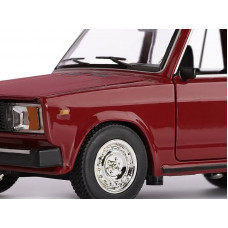 Машина "АВТОПАНОРАМА" ВАЗ 2104, 1/24, бордовый, инерция, в/к  24,5*12,5*10,5 см