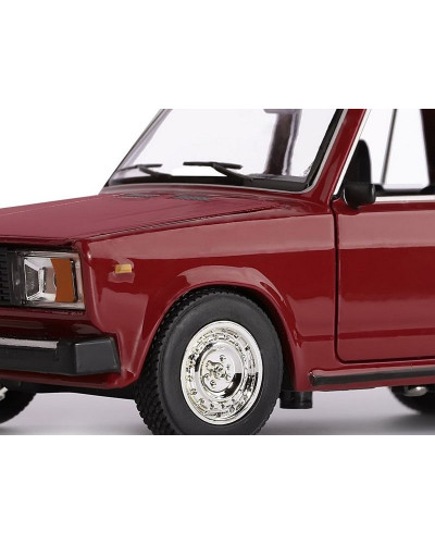 Машина "АВТОПАНОРАМА" ВАЗ 2104, 1/24, бордовый, инерция, в/к  24,5*12,5*10,5 см