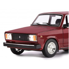 Машина "АВТОПАНОРАМА" ВАЗ 2104, 1/24, бордовый, инерция, в/к  24,5*12,5*10,5 см