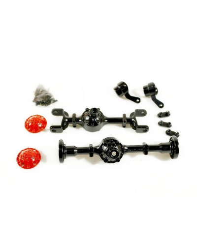 Корпуса мостов WPL 4x4, металл для моделей B-14, B-24, C-14, C-24