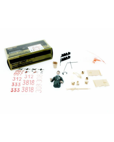 Набор наклеек и аксессуаров для танка Tiger 1 (ранняя версия, металлическое шасси), неокрашен