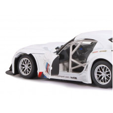 Машина "АВТОПАНОРАМА" BMW Z4 GT3, белый, 1/24, свет, звук, в/к 24,5*12,5*10,5 см