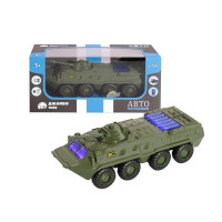 Танк "АВТОПАНОРАМА" хаки, 1/54, инерция, свет, звук, в/к 17*8*6,5 см