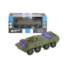Танк "АВТОПАНОРАМА" хаки, 1/54, инерция, свет, звук, в/к 17*8*6,5 см