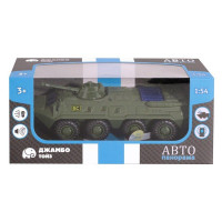 Танк "АВТОПАНОРАМА" хаки, 1/54, инерция, свет, звук, в/к 17*8*6,5 см