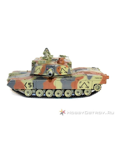 Р/У танк Huan Qi 1:28 M1A2 Abrams, 27/40МГц, стреляет шариками