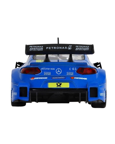 Машина "АВТОПАНОРАМА" Mercedes-AMG C 63 DTM, синий, 1/32, свет, звук, инерция, в/к 17,5*12,5*6,5 см