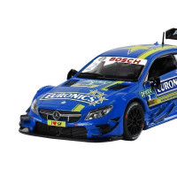 Машина "АВТОПАНОРАМА" Mercedes-AMG C 63 DTM, синий, 1/32, свет, звук, инерция, в/к 17,5*12,5*6,5 см