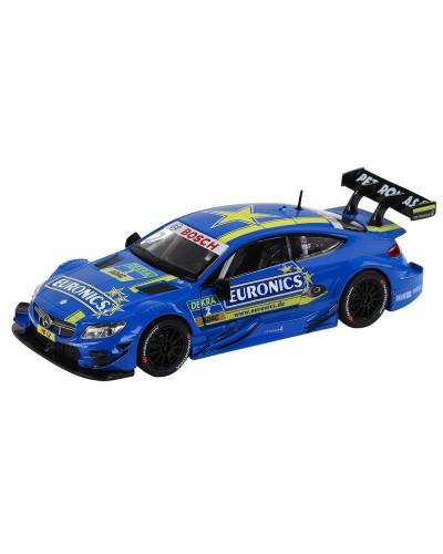 Машина "АВТОПАНОРАМА" Mercedes-AMG C 63 DTM, синий, 1/32, свет, звук, инерция, в/к 17,5*12,5*6,5 см
