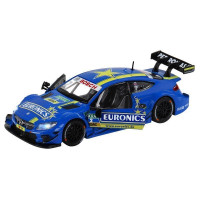 Машина "АВТОПАНОРАМА" Mercedes-AMG C 63 DTM, синий, 1/32, свет, звук, инерция, в/к 17,5*12,5*6,5 см