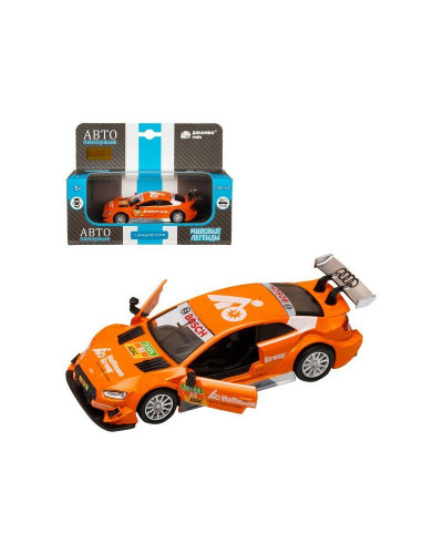 Машина "АВТОПАНОРАМА" Audi RS 5 DTM, оранжевый, 1/43, откр. двери, в/к 17,5*12,5*6,5 см