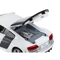Машина "АВТОПАНОРАМА" Audi R8 GT, белый, 1/32, свет, звук, инерция, в/к 17,5*13,5*9 см