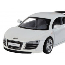 Машина "АВТОПАНОРАМА" Audi R8 GT, белый, 1/32, свет, звук, инерция, в/к 17,5*13,5*9 см