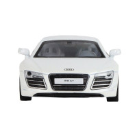 Машина "АВТОПАНОРАМА" Audi R8 GT, белый, 1/32, свет, звук, инерция, в/к 17,5*13,5*9 см