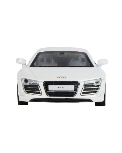 Машина "АВТОПАНОРАМА" Audi R8 GT, белый, 1/32, свет, звук, инерция, в/к 17,5*13,5*9 см