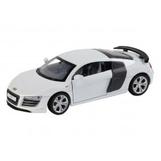 Машина "АВТОПАНОРАМА" Audi R8 GT, белый, 1/32, свет, звук, инерция, в/к 17,5*13,5*9 см