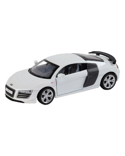 Машина "АВТОПАНОРАМА" Audi R8 GT, белый, 1/32, свет, звук, инерция, в/к 17,5*13,5*9 см