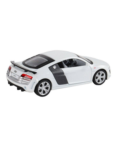 Машина "АВТОПАНОРАМА" Audi R8 GT, белый, 1/32, свет, звук, инерция, в/к 17,5*13,5*9 см