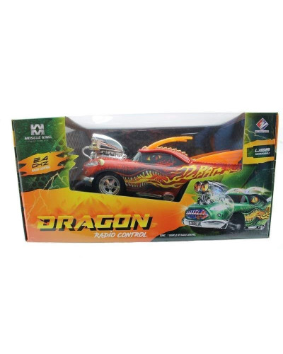 Р/У машина "Дракон" из серии "Muscle Сar" с гоночным Мотором 1/16 + свет + звук пульт пистол. типа