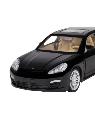 Машина "АВТОПАНОРАМА" Porsche Panamera S, черный, 1/32, свет, звук, инерция, в/к 17,5*13,5*9 см