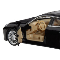 Машина "АВТОПАНОРАМА" Porsche Panamera S, черный, 1/32, свет, звук, инерция, в/к 17,5*13,5*9 см