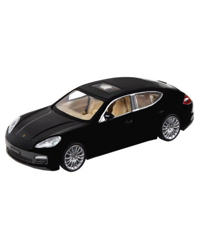 Машина "АВТОПАНОРАМА" Porsche Panamera S, черный, 1/32, свет, звук, инерция, в/к 17,5*13,5*9 см
