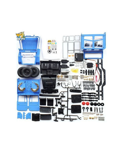 Радиоуправляемая машина WPL японский внедорожник FJ40 (голубая) 4WD 2.4G 1/16 KIT