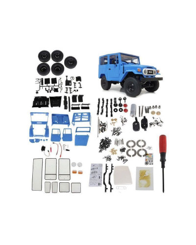 Радиоуправляемая машина WPL японский внедорожник FJ40 (голубая) 4WD 2.4G 1/16 KIT
