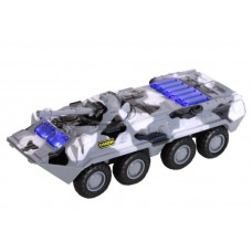 Танк "АВТОПАНОРАМА" "ОМОН", хаки, 1/54, инерция, свет, звук, в/к 17*8*6,5 см