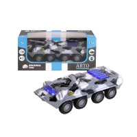 Танк "АВТОПАНОРАМА" "ОМОН", хаки, 1/54, инерция, свет, звук, в/к 17*8*6,5 см