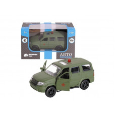 Машина "АВТОПАНОРАМА", хаки, 1/50, инерция, в/к 12*7*5,5 см