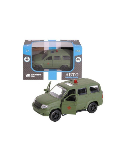 Машина "АВТОПАНОРАМА", хаки, 1/50, инерция, в/к 12*7*5,5 см