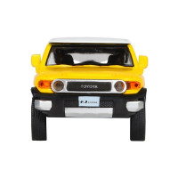 Машина "АВТОПАНОРАМА" Toyota FJ Cruiser,желтый, 1/32, свет, звук, инерция, в/к 17,5*13,5*9 см