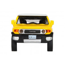 Машина "АВТОПАНОРАМА" Toyota FJ Cruiser,желтый, 1/32, свет, звук, инерция, в/к 17,5*13,5*9 см
